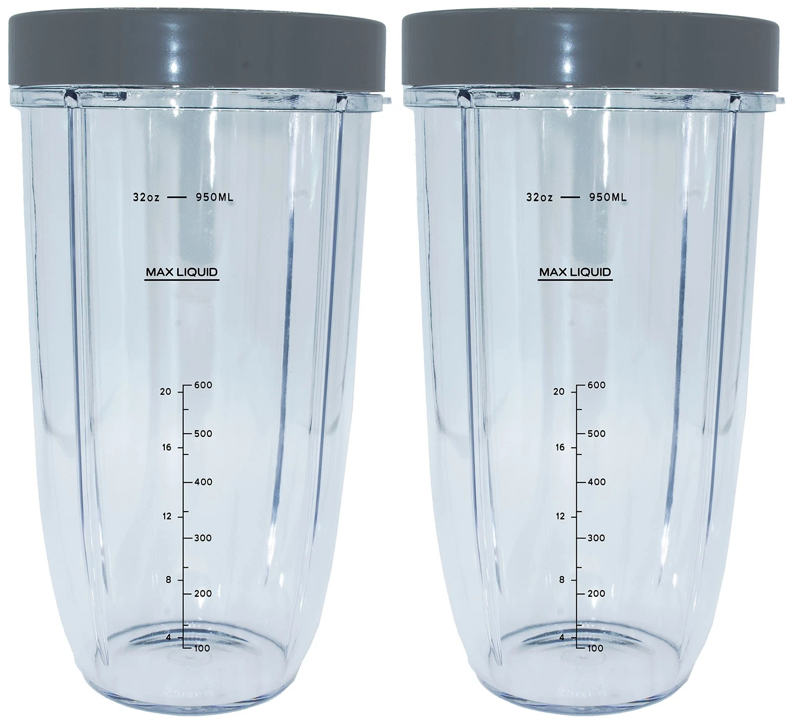 Replacement 32 Ounce Extra Large Cup Jar with Lip Ring, Compatible with Nutri...
