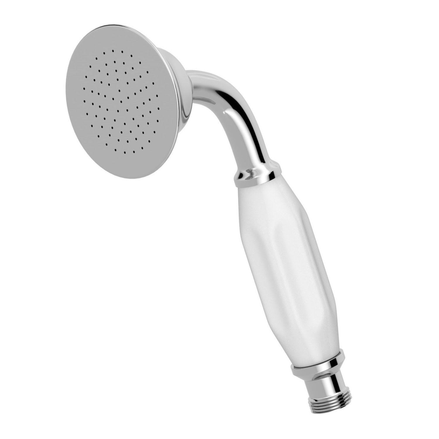 Bathroom Round Shower Handset Head Chrome Ceramic Traditional 70mm
