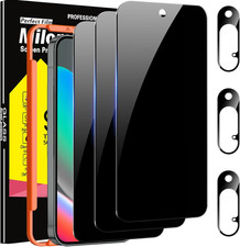 3 Pack Privacy Screen Protector for Google Pixel 10 Tempered Glass with 3 Pack C