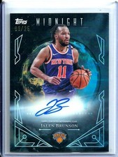 Jalen Brunson 2025-26 Topps Midnight Midnight Sun Autograph SP # d  09/25