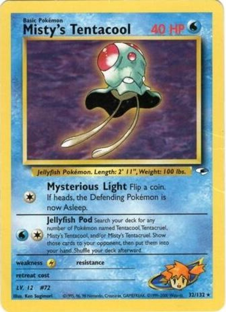 Misty's Tentacool (32) Unlimited [G1 - 032/132] LP PokemonGym Heroes