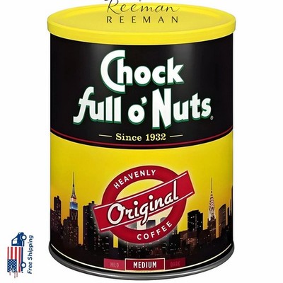 Chock full o' Nuts Heavenly Original Blend Ground Coffee Medium Roast in 48 Oz