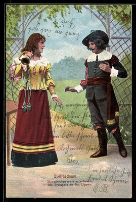 Lithographie Behüt Dich Gott!, Trompeter von Säckingen, Margarethen muss er sch 
