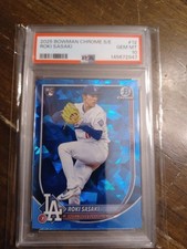 2025 Bowman Chrome Sapphire Edition Roki Sasaki #12 (RC) GEM 10