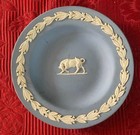 Wedgwood Taurus Trinket Dish 4.5" Diameter Vintage Jasperware