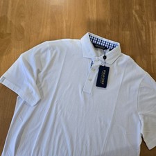 Polo Golf Ralph Lauren Men's Short Sleeve 3-Button Polo Shirt White Sz Large NWT
