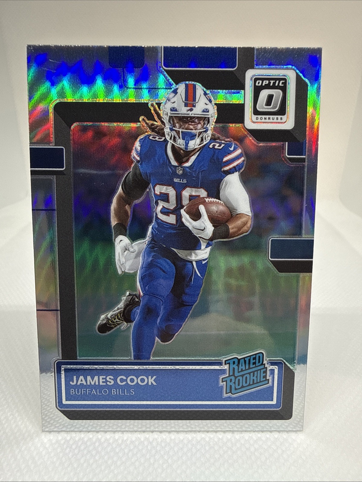 2022 Donruss Optic Silver Refractor James Cook Rated Rookie RC 215 Buffalo Bills