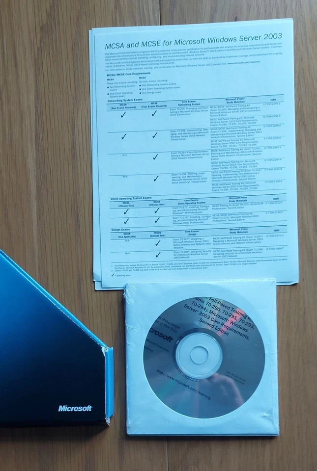 MCSE/MCSA Microsoft Training 7 BOOKS Software CD's UNOPENED - NEVER BEEN USED - Image 4 of 4