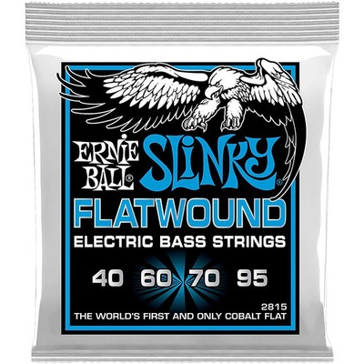 Ernie Ball PO2815 Super Extra Cobalt Slinky Flatwound Bass Strings