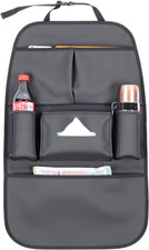 Car Backseat Organizer for Kids, Car Back Seat Storage Bag with 3 Pockets, 2 Dri