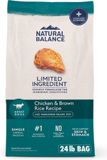 Natural Balance Limited Ingredient Chicken Brown Rice Recipe Dry Dog Food-24lb