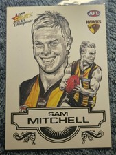 2008 AFL Select Champions Sketch Sam Mitchell Hawthorn Hawks SK16