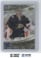 2022-23 Upper Deck Ice Premieres Gold Rookie Lukas Dostal /99 #220 Anaheim Ducks