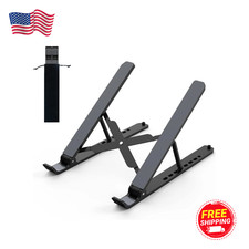 Laptop Stand for Desk, Adjustable Laptop Riser ABS Silicone Foldable Portable
