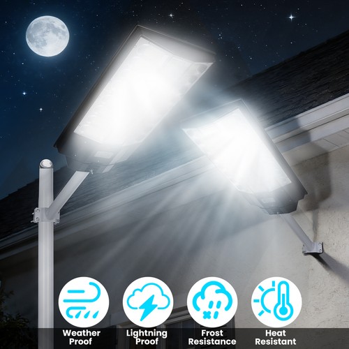 900000000LM Commercial LED Solar Street Lights Outdoor Dusk to Dawn Super Bright - Bild 6 von 17