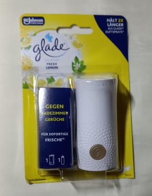 20 Glade Minispray's Touch Fresh Lemon mit Halter Raumduft 10 ml Nachfüller 