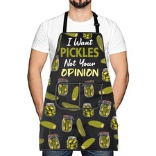 Pickles Lover Apron Not Your Opinion Apron Housewarming Pickle I Want Pickles