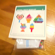 Kids Animal Fuse Bead Kit w/ Pegboard, Multicolor Beads  Pattern Sheet