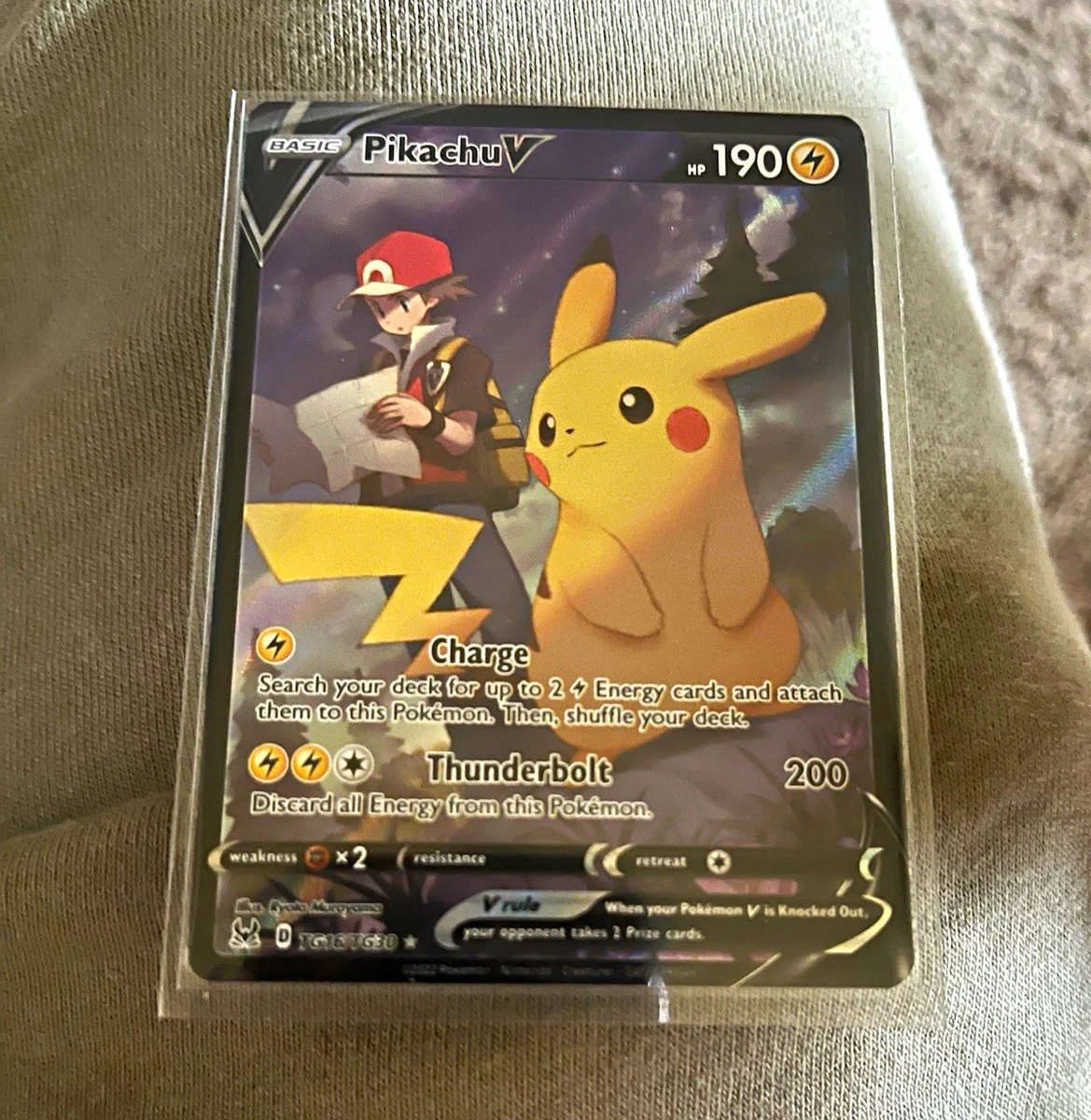 ピカチュウV TG16/TG30 ロストオリジン トレーナーギャラリー Pikachu V TG16/TG30 Swsh11: Lost Origin Trainer Gallery for sale