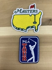 Set Of 2 Golf Embroidered Iron On Patches