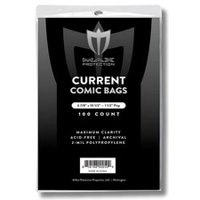 Max Protection Max Pro Current Comic Bags-6-7/8"x10-1/2 Protection-100 Bags