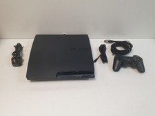 Sony Playstation 3 PS3 Slim 500GB - Console, Controller + Wires