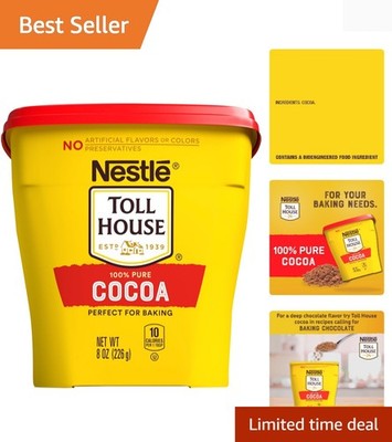 Nestle 100% Pure Cocoa 8oz Can - Perfect for Baking Cakes, Brownies & More