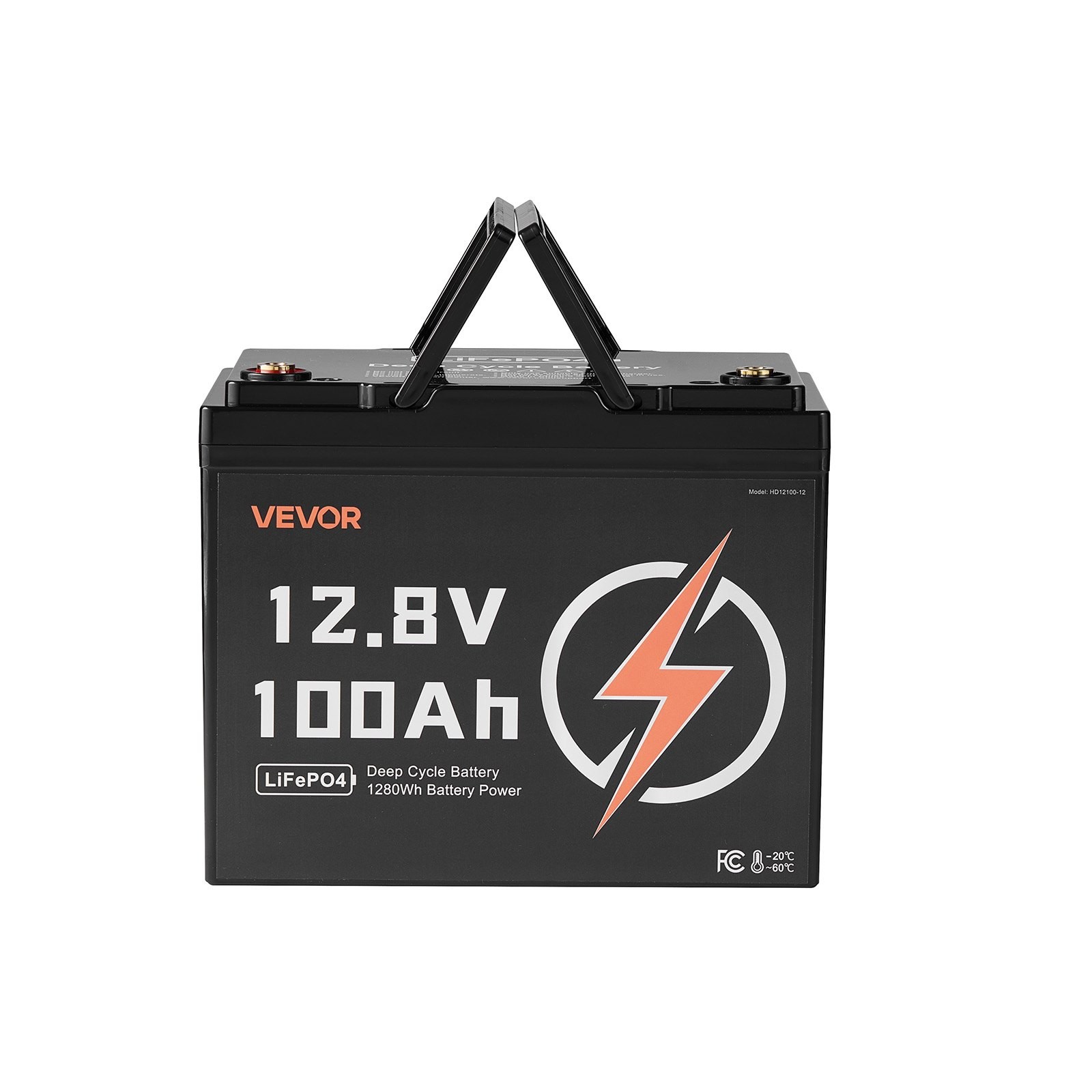 VEVOR 12V 100Ah LiFePO4 Battery,Up to 15000 Cycles,Deep Cycle Lithium Iron Phosp