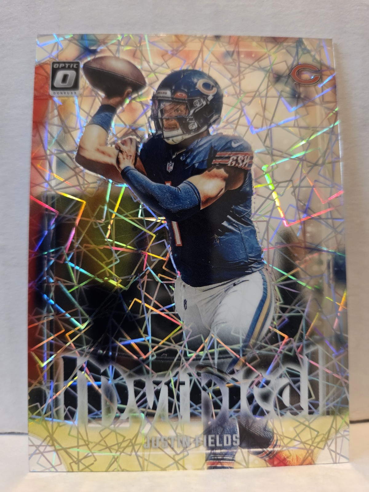 Justin Fields 2023 Donruss Optic #1 Mythical Case Hit SSP Chicago Bears