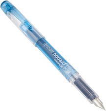 PLATINUM Fountain Pen, Preppy, Fine Nib, 1 Count (Pack of 1), blue, black