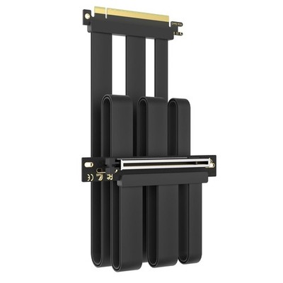 GLOTRENDS 60cm PCIE 5.0 x16 Riser Kabel rechtwinklig für vertikale GPU Halterung GEN 5