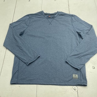 Rugged Elements Shirt Mens Large Blue Long Sleeve Stretch Performance Athletic