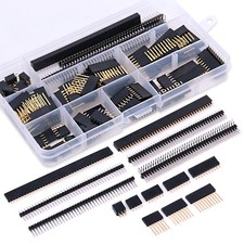 112pcs 2.54mm Male And Female Pin Connector Assortment Kit 100pcs Stackable Shie
