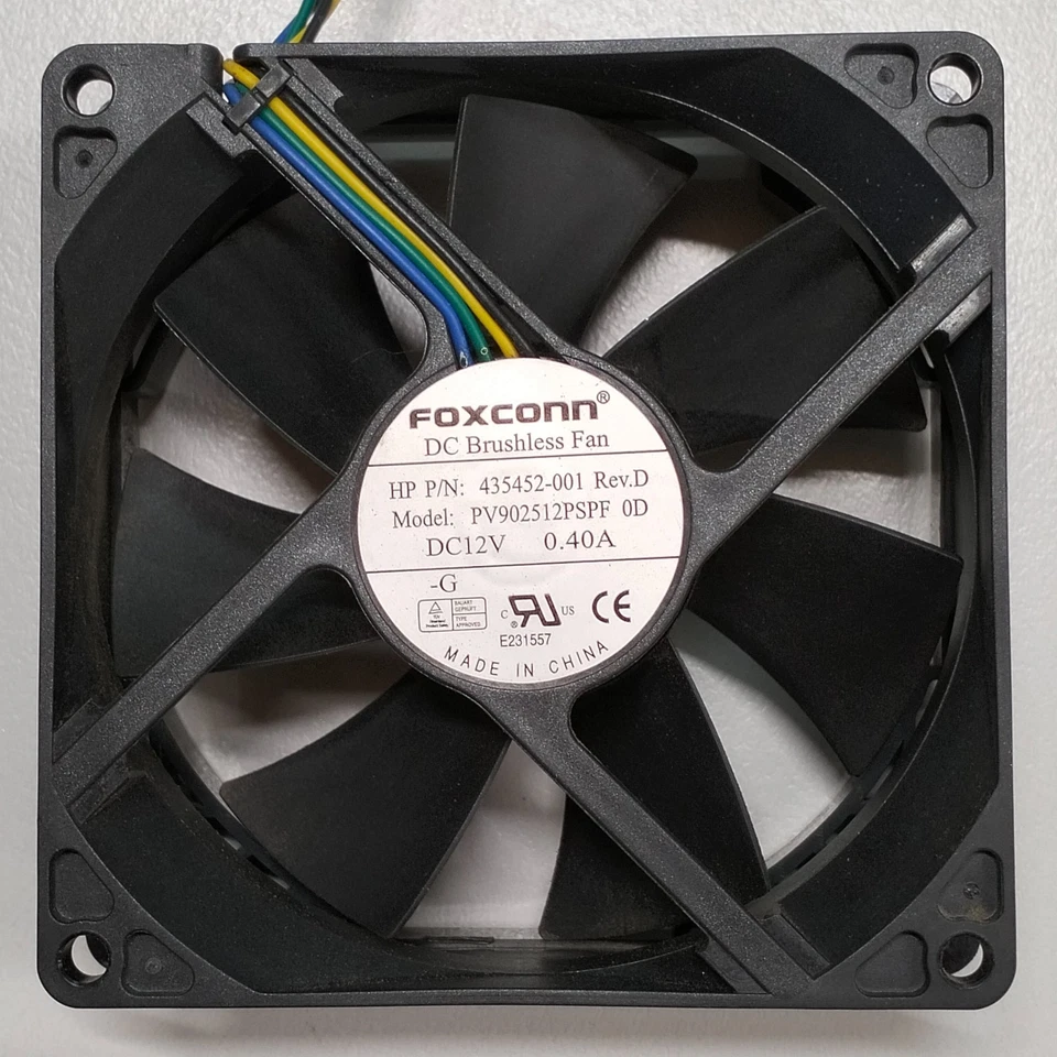 HP Compaq DC7800 DC7700 Cooling Fan 90mm 4-Pin 12V 0.40A 435452-001 PV902512PSPF - Image 2 of 4