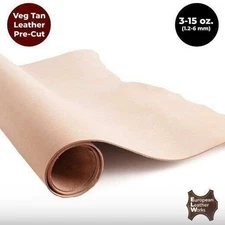 ELW 2-15 oz (1-6mm) Vegetable Tanned Leather, Crafting, Molding, Tooling Leather