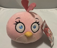 Angry Birds Pink Bird Plush Stuffed Animal Rovio Toy Factory 2022 NWT 5-6