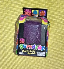 Nee Doh Gumdrop Super Solid Squish Needoh Gum Drop Purple RARE