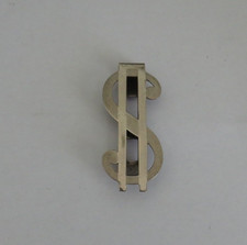 VINTAGE SWANK STERLING SILVER DOLLAR SIGN MONEY CLIP
