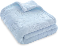 Fleece Baby Blanket 3D Elephant Design for Boys Girls 30x40 Inch