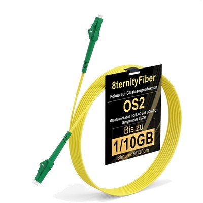 LWL Glasfaserkabel, 1 m, Singlemode, OS2, FTTH, LSZH, Fiber Optic Kabel