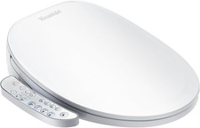 Elongated Bidet Toilet Seat with Warm Water, Air Dryer LED Display
