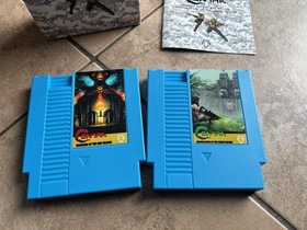NES Nintendo Contra Revenge Red&green Lot 2 CIB Complete Small Box Limited Rare