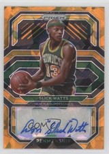 2020-21 Panini Prizm Penmanship Orange Ice Prizm Slick Watts #PE-SLW Auto 17hw