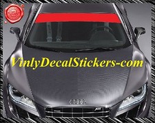 15 X 70 Red Vinyl Decal Stickers Windshield Eyebrow Sunstrip 15 X 70 Red Vinyl Decal Stickers Windshield Eyebrow Sunstrip