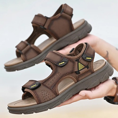 Herren Sandalen Outdoor Aushöhlsandalen Sommer Komfort Rutschfest Strandschuhe - Bild 7 von 26