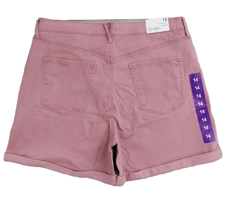 Pantalones cortos de mezclilla Jessica Simpson para mujer/junior puño enrollado todos los días talla 14 Foto 3 de 4