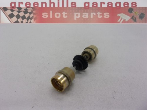 Greenhills Scalextric Porsche 911/935 Hinterachse + Räder gold - gebraucht - P7785 **