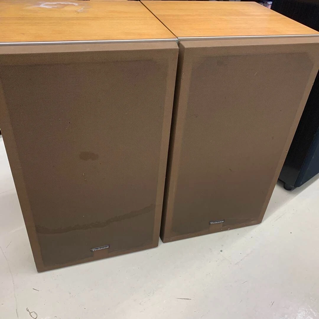 Technics SB-411 3-Way Bookshelf Speakers Acoustic Air Suspension Vintage 1974