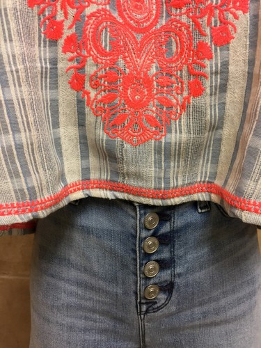 Hudson Jeans Denim Waist Highrise Ciara Style All Exposes Button Fly Wow Size 32 - Picture 3 of 10