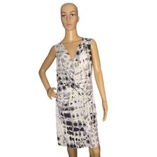 Simply Vera Vera Wang Faux Wrap Midi Dress - Abstract Print
